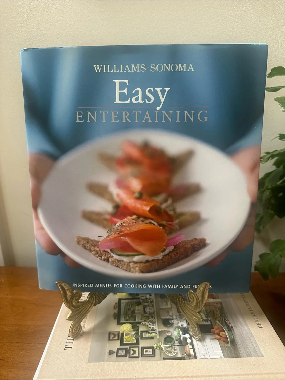 Williams-Sonoma Easy Entertaining Cookbook - Teal Blue Cover